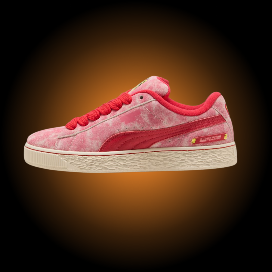 FERRARI PUMA SUEDE XL LAS VEGAS GP DESERT SUN | ROSSO CORSA