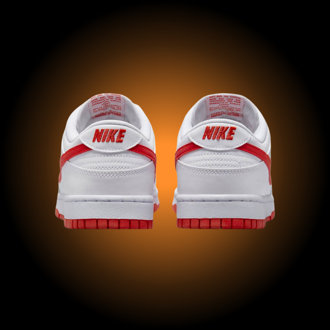 NIKE DUNK LOW WHITE PICANTE RED | BIANCO ROSSO