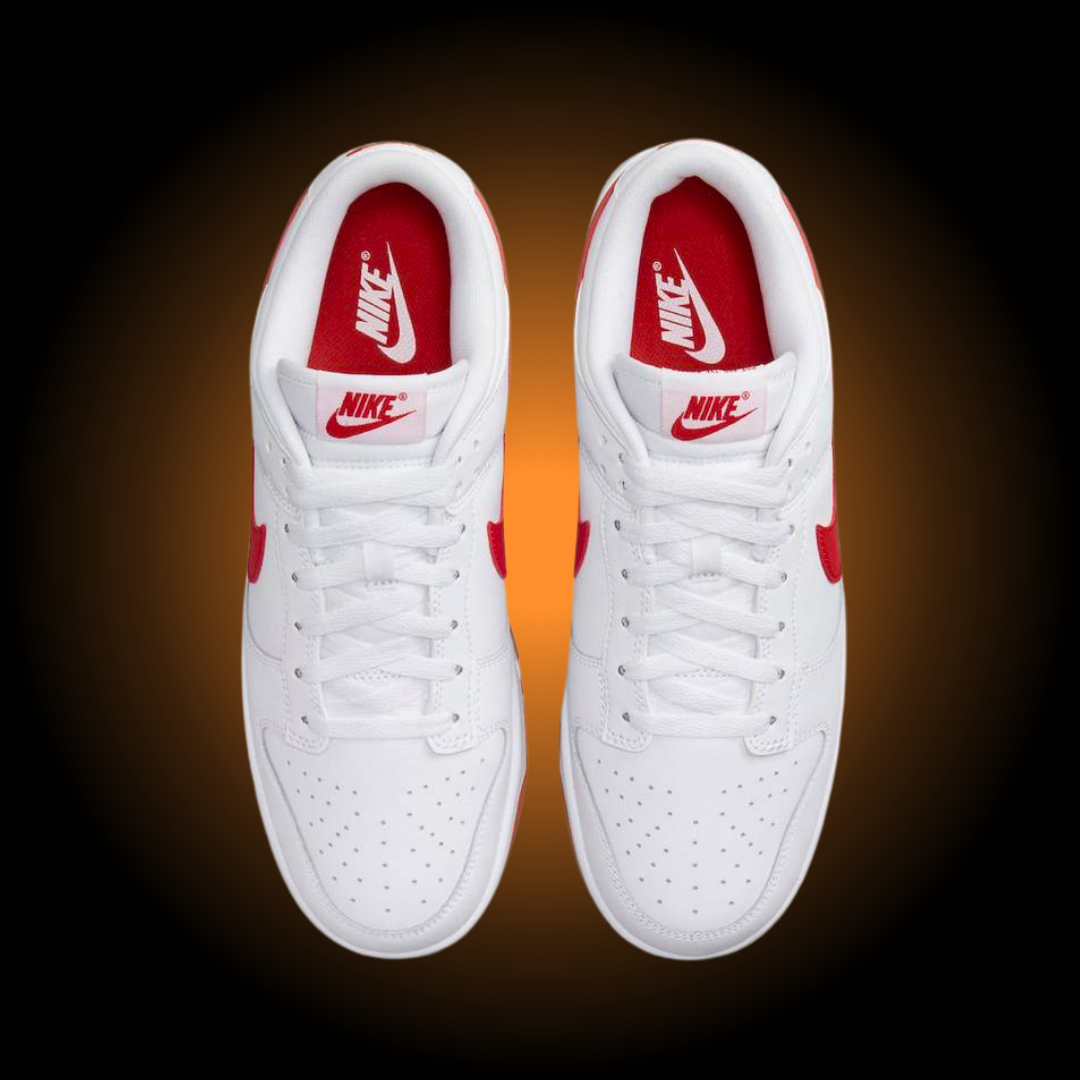 NIKE DUNK LOW WHITE PICANTE RED | BIANCO ROSSO