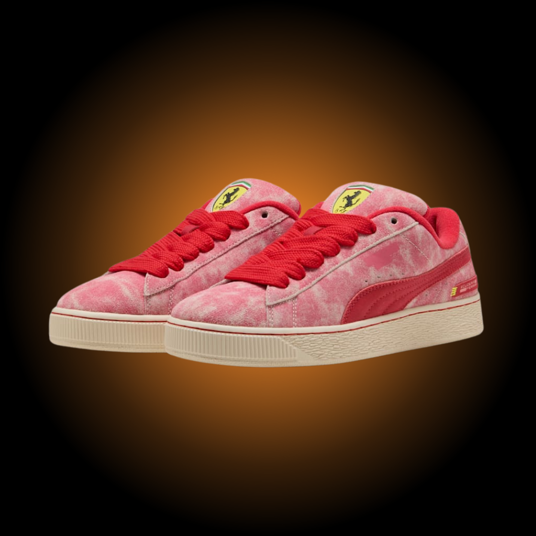 FERRARI PUMA SUEDE XL LAS VEGAS GP DESERT SUN | ROSSO CORSA