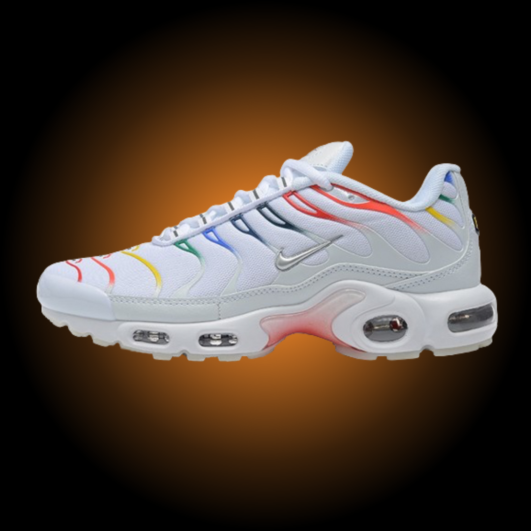 NIKE AIR MAX PLUS TN (TUNED) WHITE COLOURED - BIANCO COLORATE