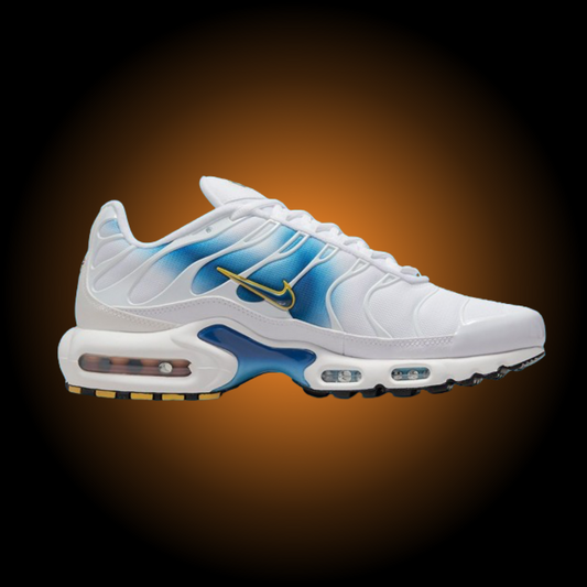 NIKE AIR MAX PLUS TN (TUNED) SPRAY PAINT WHITE BLU - BIANCO BLU