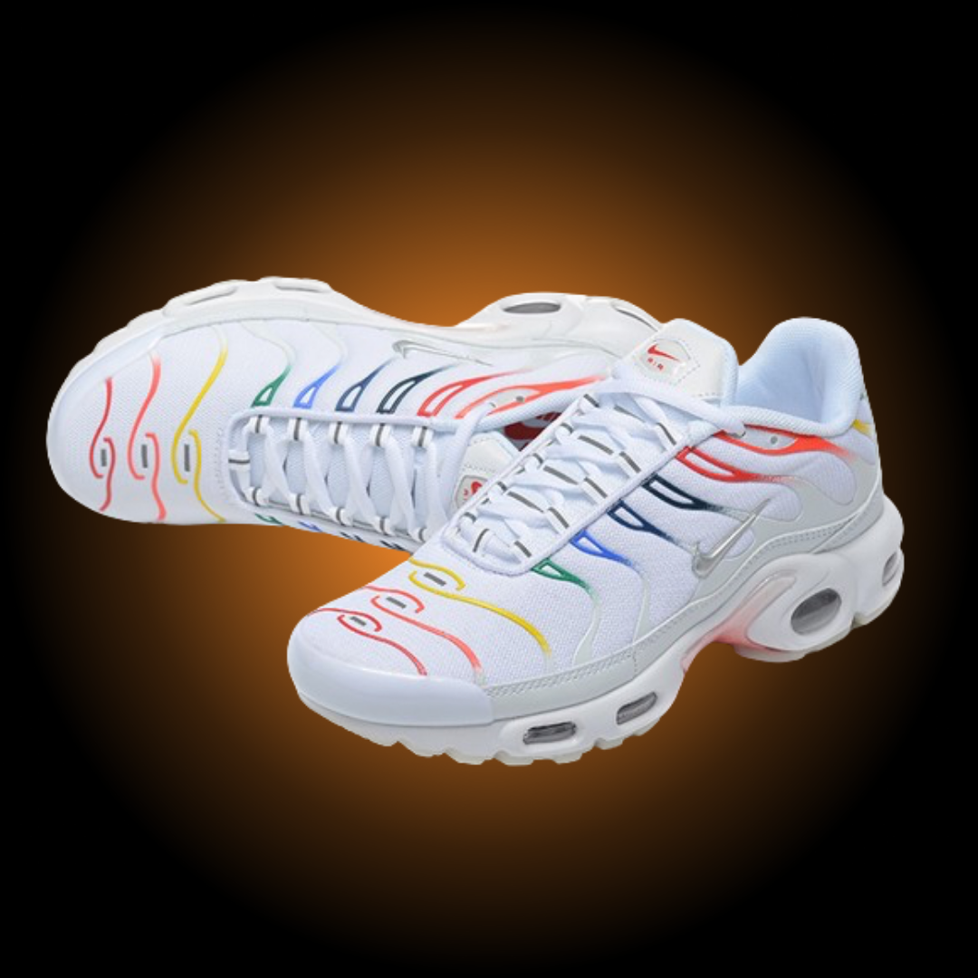 NIKE AIR MAX PLUS TN (TUNED) WHITE COLOURED - BIANCO COLORATE