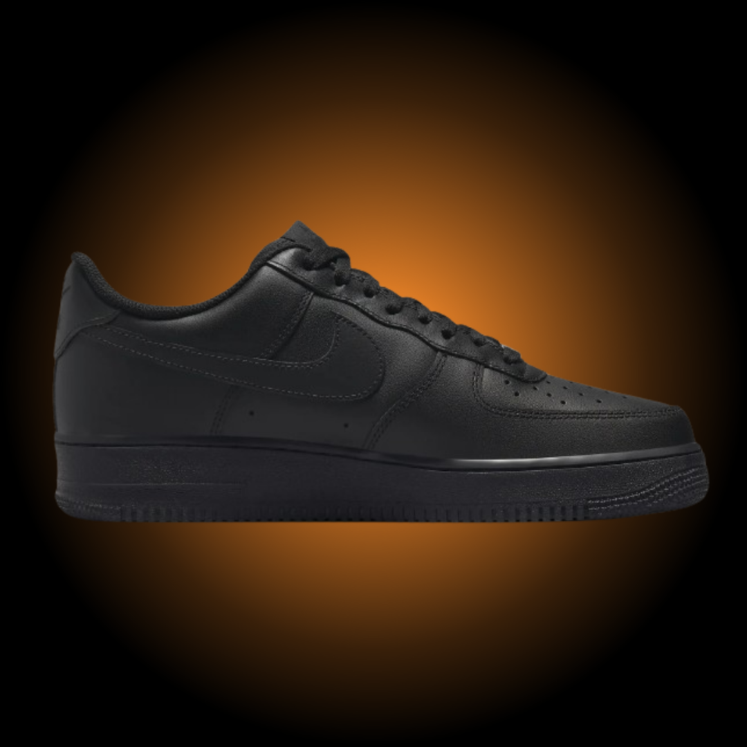 NIKE AIR FORCE 1 '07 LOW NERO BLACK