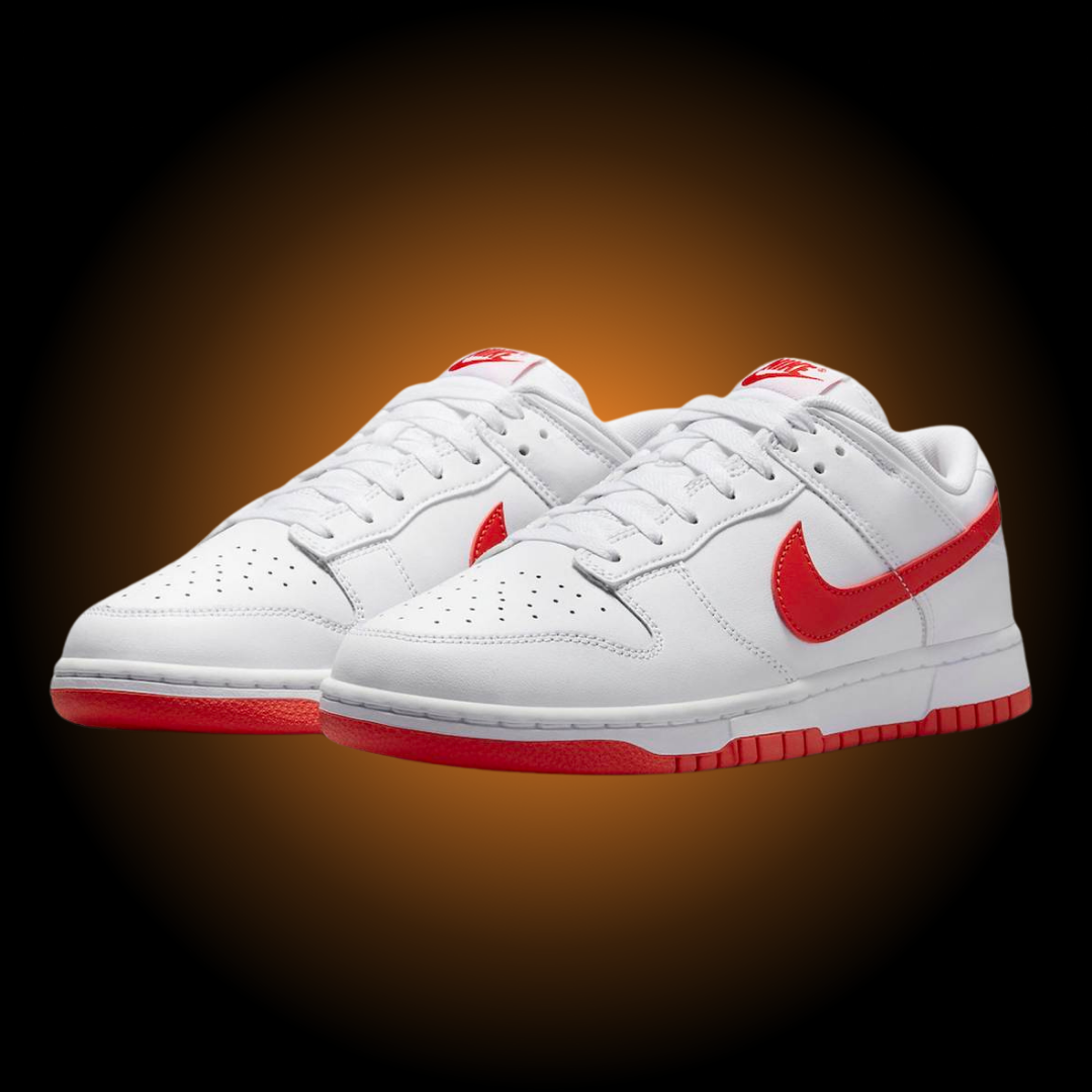 NIKE DUNK LOW WHITE PICANTE RED | BIANCO ROSSO