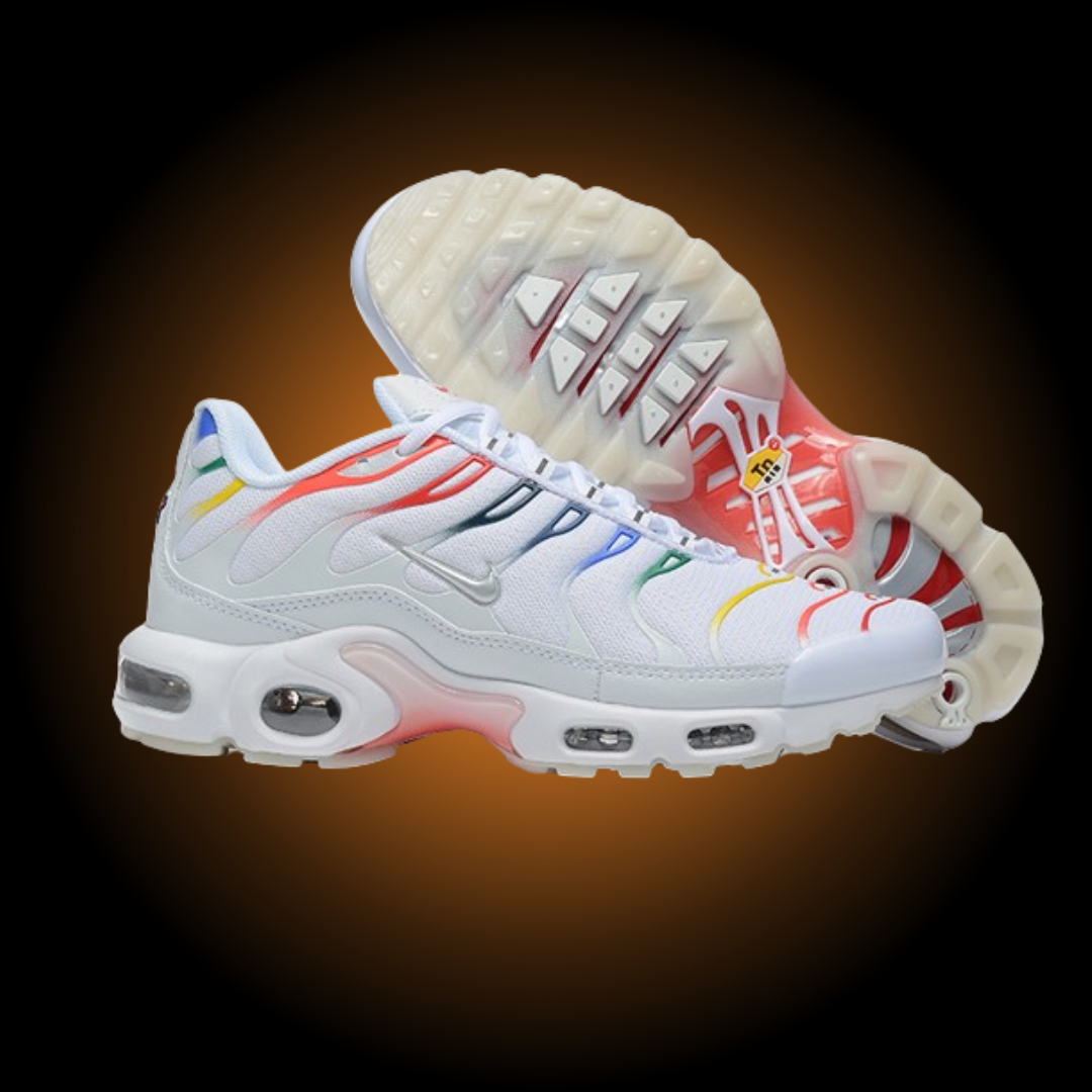 NIKE AIR MAX PLUS TN (TUNED) WHITE COLOURED - BIANCO COLORATE