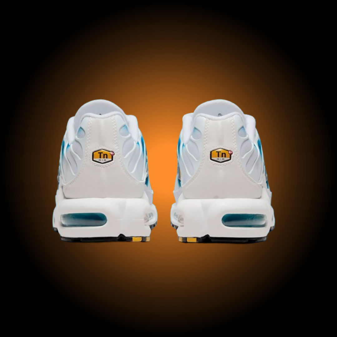 NIKE AIR MAX PLUS TN (TUNED) SPRAY PAINT WHITE BLU - BIANCO BLU