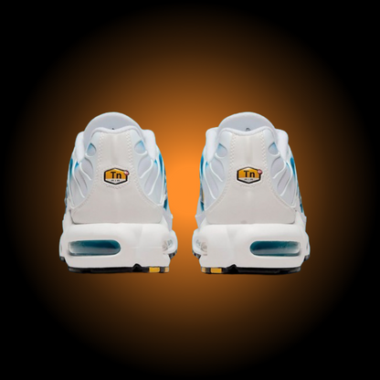 NIKE AIR MAX PLUS TN (TUNED) SPRAY PAINT WHITE BLU - BIANCO BLU
