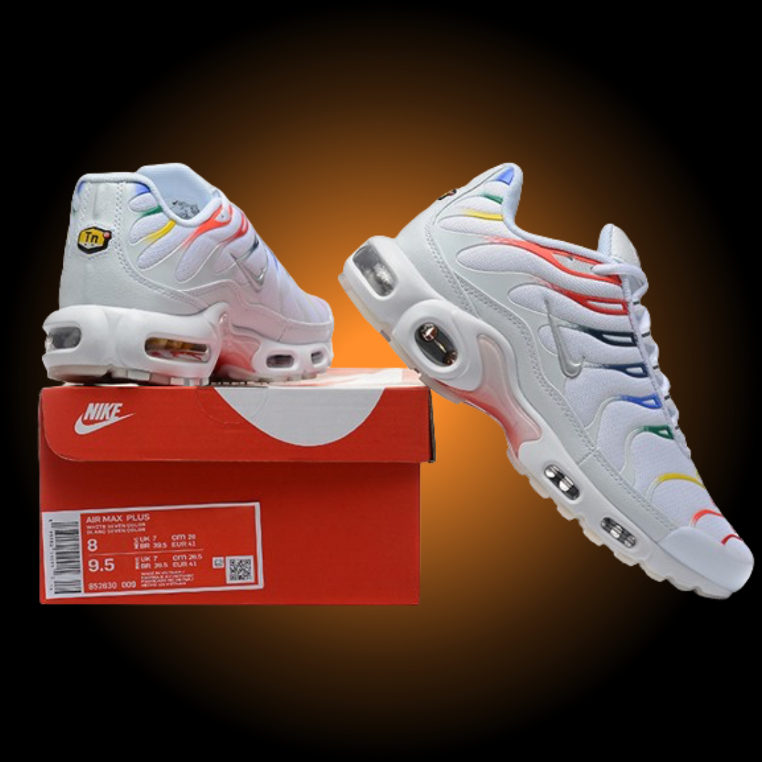 NIKE AIR MAX PLUS TN (TUNED) WHITE COLOURED - BIANCO COLORATE