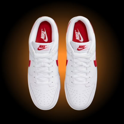 NIKE DUNK LOW WHITE PICANTE RED | BIANCO ROSSO