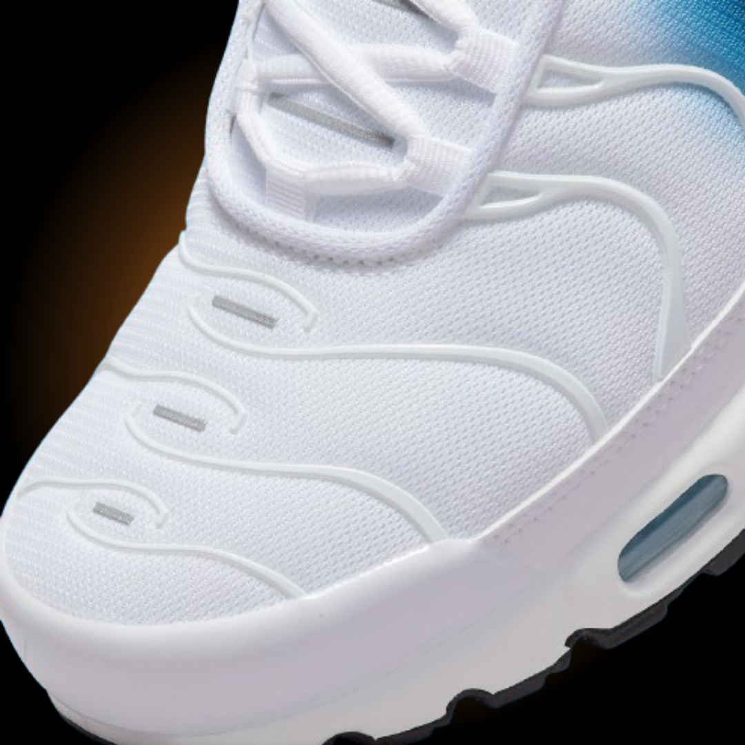 NIKE AIR MAX PLUS TN (TUNED) SPRAY PAINT WHITE BLU - BIANCO BLU