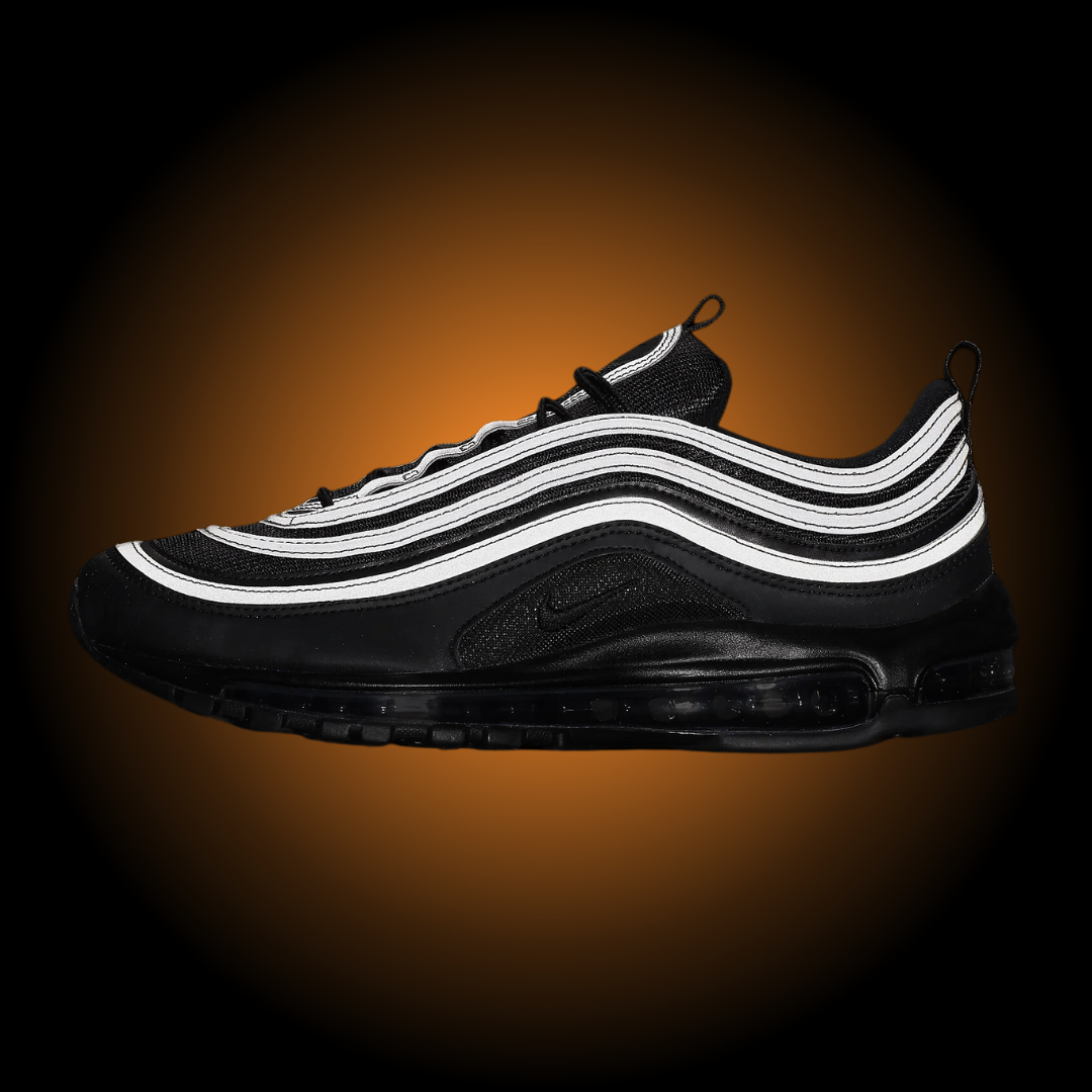 NIKE AIR MAX 97 TOTAL BLACK SWOOSH NERO